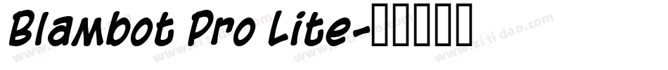 Blambot Pro Lite字体转换
